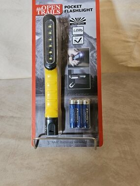 Open Trails Yellow Pocket LED Flashlight